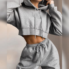 Cozy Chic: Women's Winter Hoodie & Sweatpants Tracksuit