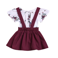 Blooming Beauty: Floral Ensemble for Toddler Baby Girls (Available in Four Sizes)