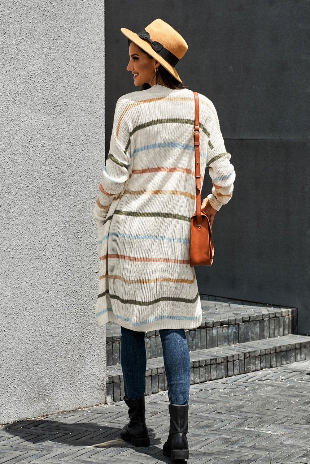 Rainbow Striped Cardigan