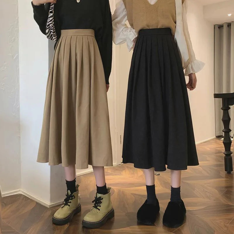 The Elegance of a Long Platted Skirt