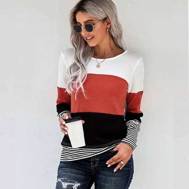 Striped Slim Pullover Sweater – The Perfect Blend of Style and Comfort