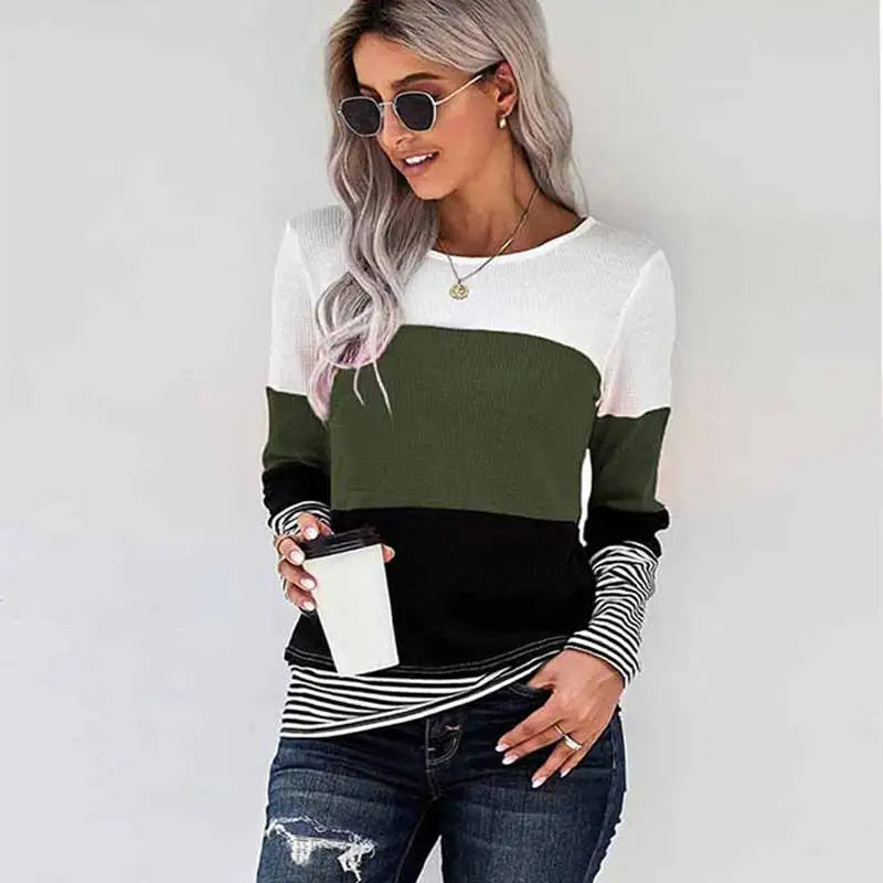 Striped Slim Pullover Sweater – The Perfect Blend of Style and Comfort