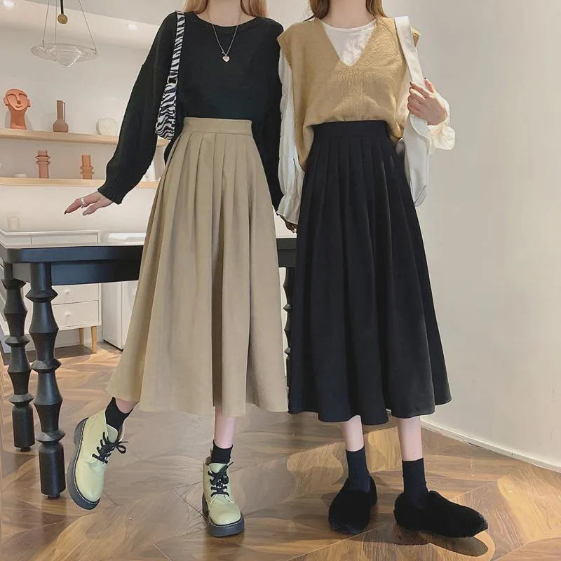 The Elegance of a Long Platted Skirt