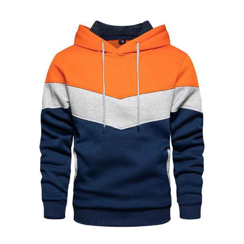 Casual Sportswear Men's Patchwork Hoodie