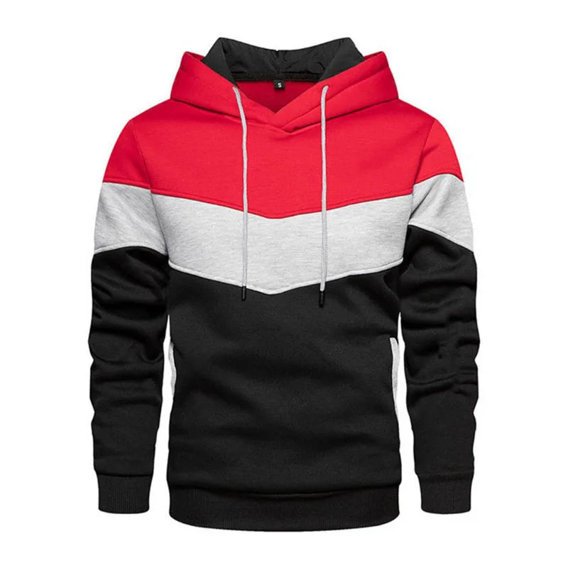 Casual Sportswear Men's Patchwork Hoodie