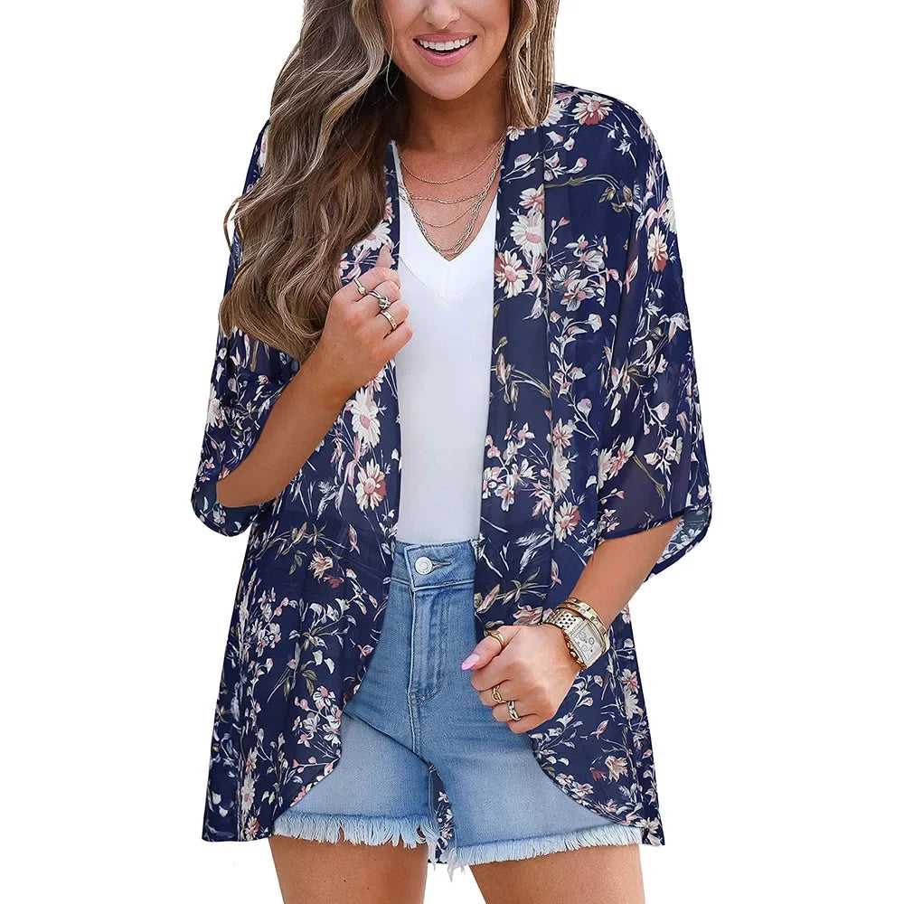 Floral Chiffon Kimono Cardigan – A Summer Must-Have for Effortless Style