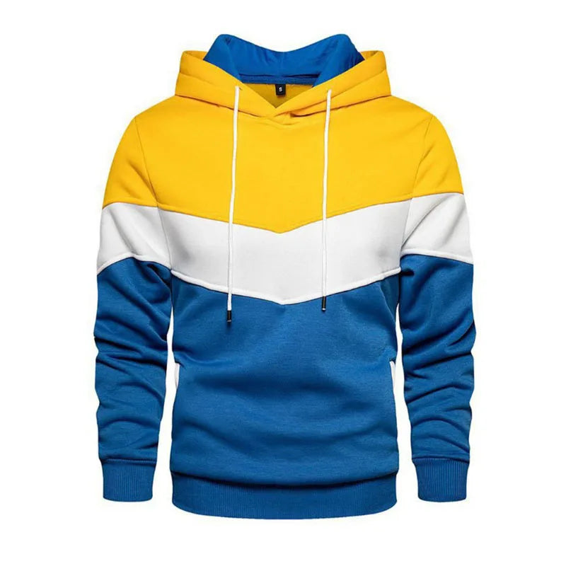 Casual Sportswear Men's Patchwork Hoodie