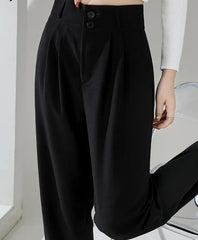 Double-Buttoned Casual Trousers