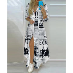 Boho Printed Long  Dress