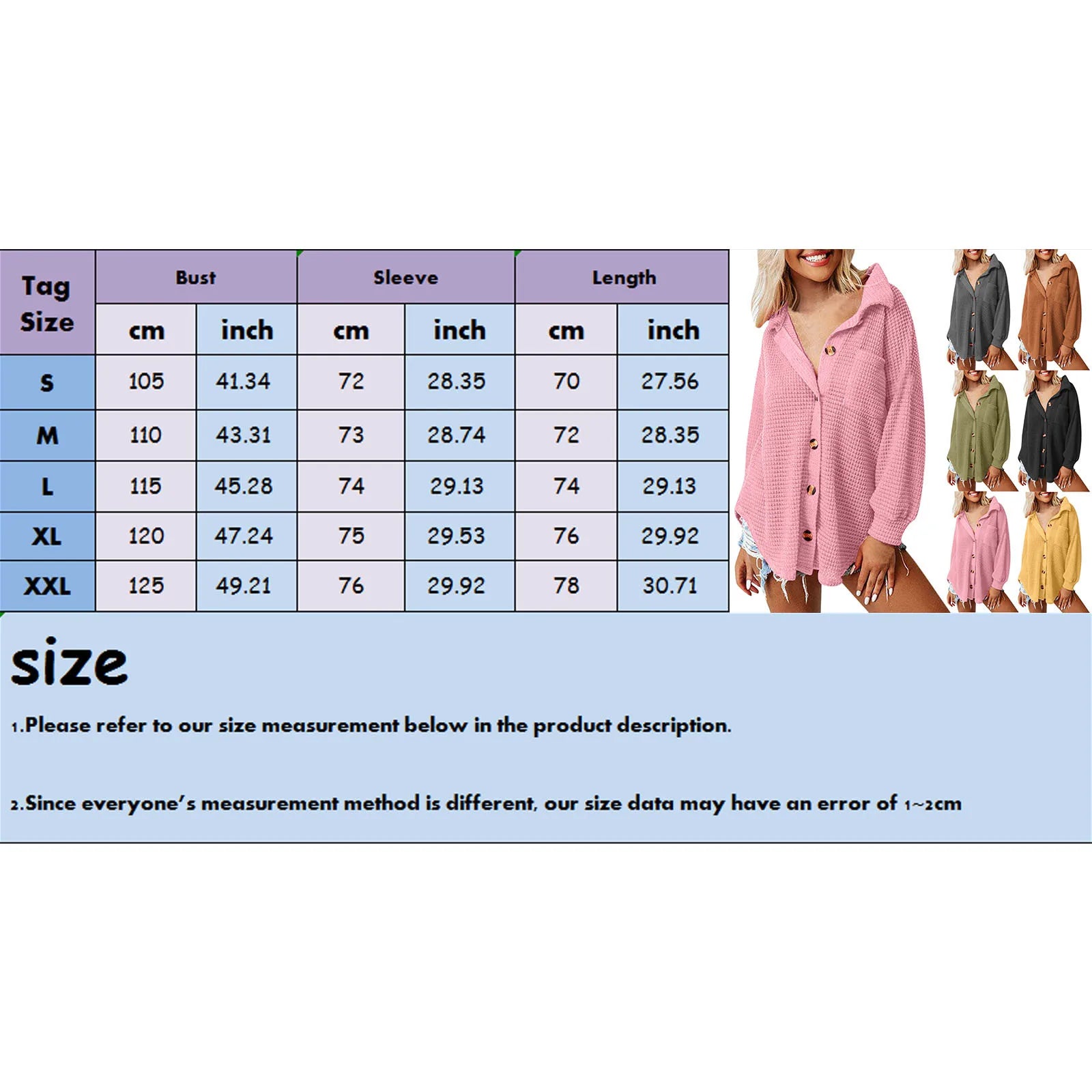 Women's Casual Solid Color Lapel Blouse - Long Sleeve Loose Fit Mid-Length Shirt