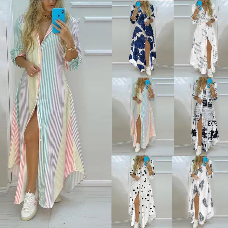 Boho Printed Long  Dress