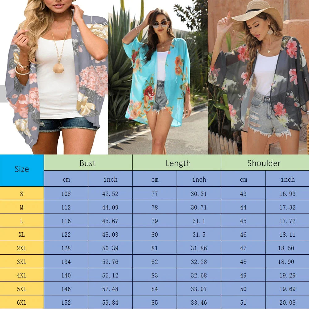 Floral Chiffon Kimono Cardigan – A Summer Must-Have for Effortless Style