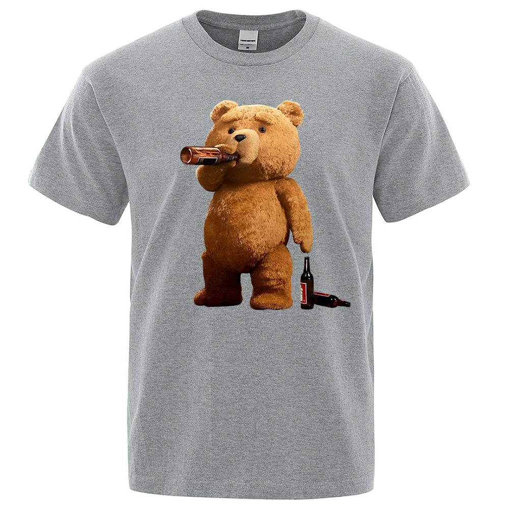 Chill in Style with the Ted Bear Drinking Beer T-Shirt